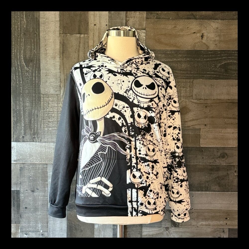 Men's Disney Nightmare Before Christmas hoodie medium Jack Skellington Halloween